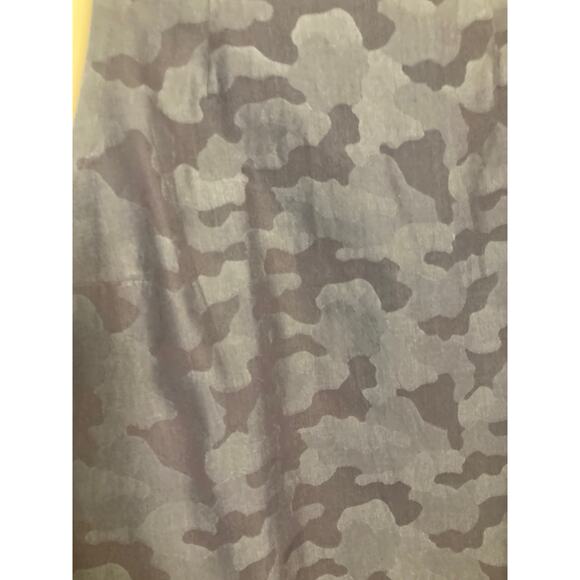 Lorenzini Italian Reversible Cotton Dress Chambray & Blue Camo Minimalism ~ Sz M - Picture 9 of 10